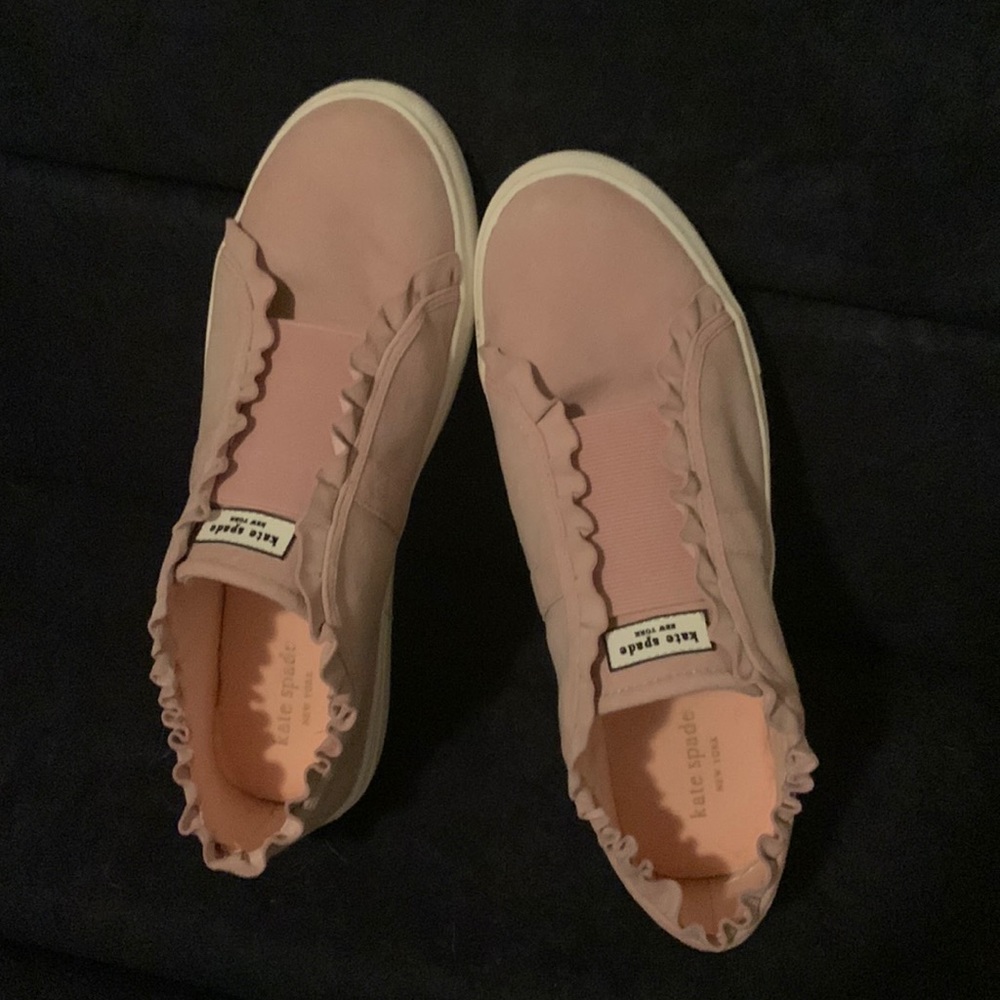 Kate Spade Lillie Suede Slip on Sneakers, 8 1/2